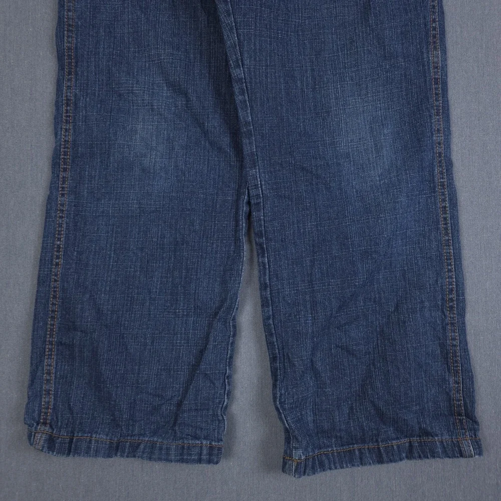 Vintage 5ive Jungle Jeans Mens 30 (Fits 29x28) Blue Wide Leg Baggy Denim Y2K